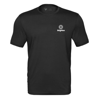 Brighton Tech T-Shirt White Small Chest Logo BLACK