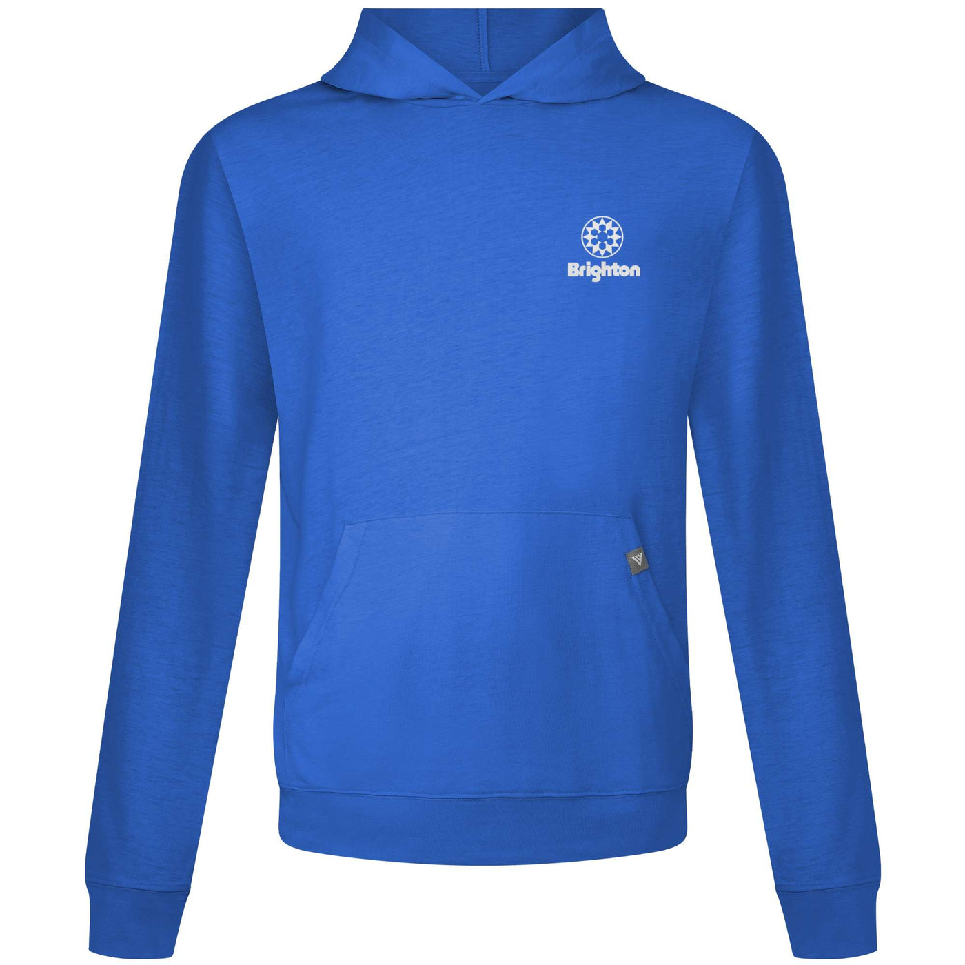 Brighton Men's Lightweight Tech Hoody White Small Chest Logo TEAM ROYAL