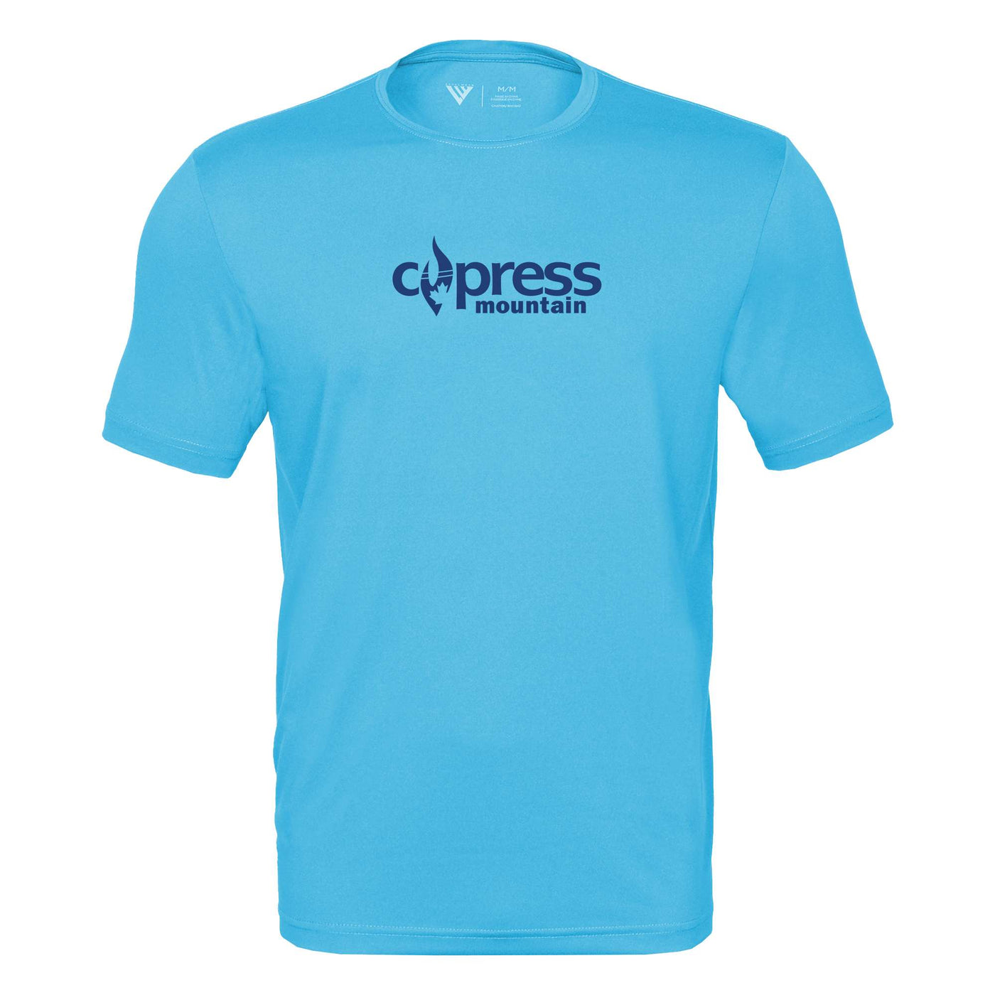 Cypress Tech T-Shirt Blue Chest Logo NORSE BLUE