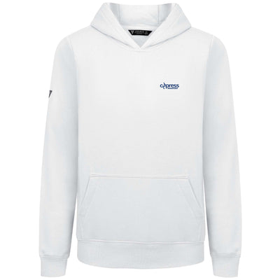 Cypress Kid's Hoody Blue Small Chest Logo WHITE