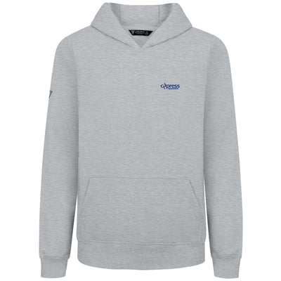 Cypress Kid's Hoody Blue Small Chest Logo HEATHER PEBBLE