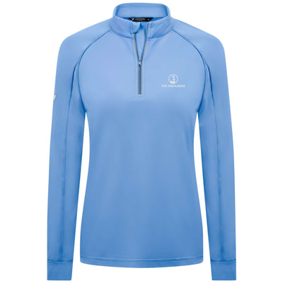 The Highlands Women's Lightweight 1/4 Zip White Small Chest Logo ICE 2