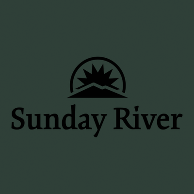 Sunday River Adult T-Shirt Black Chest and Back Logo Forest 