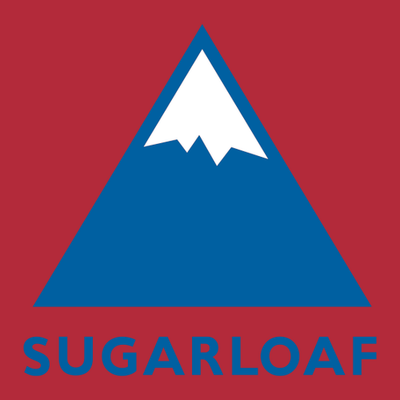 Sugarloaf Adult T-Shirt Full Color Chest and Back Logo Red