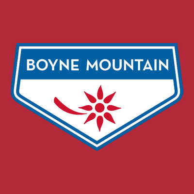 Boyne Mountain Adult Long Sleeve Full Color Chest and Back Logo Red 