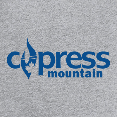 Cypress Adult T-Shirt Blue Chest and Back Logo Heather Grey 