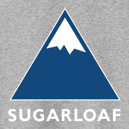 Sugarloaf Adult Hoodie Full Color Chest and Back Logo Athletic Heather