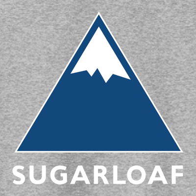 Sugarloaf Adult Hoodie Full Color Chest and Back Logo Athletic Heather