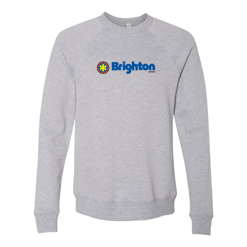 Brighton Adult Crewneck Full Color Chest Logo Athletic Heather 