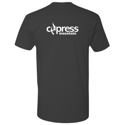 Cypress Adult T-Shirt White Chest and Back Logo Heavy Metal 