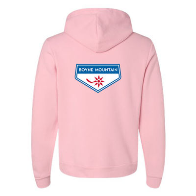 Boyne Mountain Adult Hoodie Full Color Chest and Back Logo Pink 