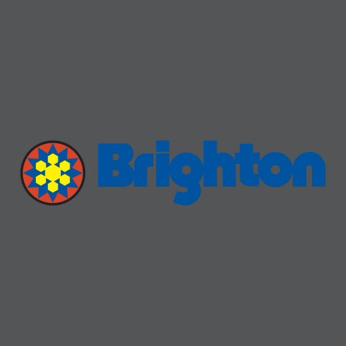 Brighton Adult Hoodie Full Color Chest and Back Logo Asphalt 