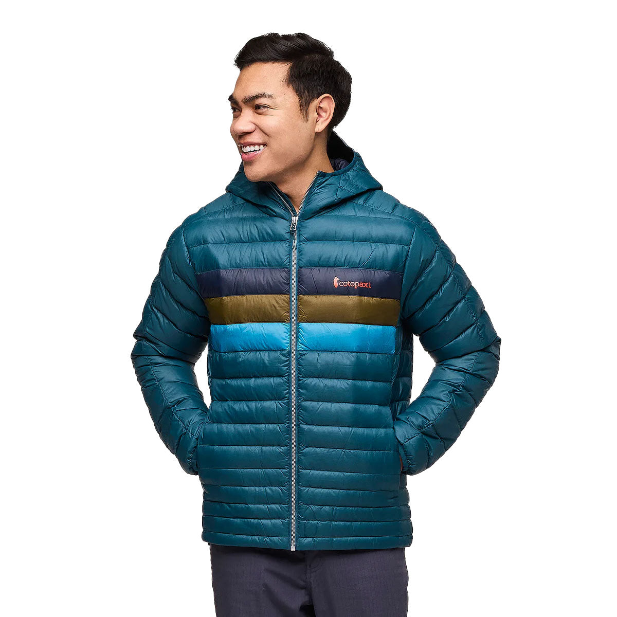 Cotopaxi Men's Fuego Hooded Down Jacket 2025 ABYSS STRIPES