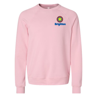 Brighton Adult Crewneck Full Color Chest and Back Logo Pink 