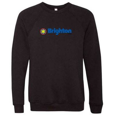 Brighton Adult Crewneck Full Color Chest Logo Black 