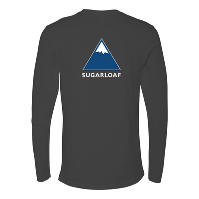 Sugarloaf Adult Long Sleeve Full Color Chest and Back Logo Heavy Metal