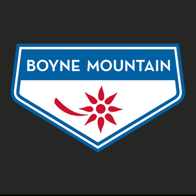 Boyne Mountain Adult Long Sleeve Full Color Chest and Back Logo Black 