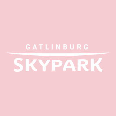 Gatlinburg SkyPark Adult T-Shirt White Chest Logo Pink