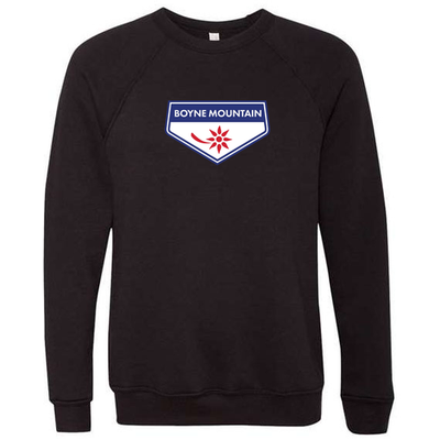 Boyne Mountain Adult Crewneck Full Color Chest Logo Black 