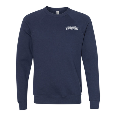 Gatlinburg SkyPark Adult Crewneck White Chest and Back Logo Navy