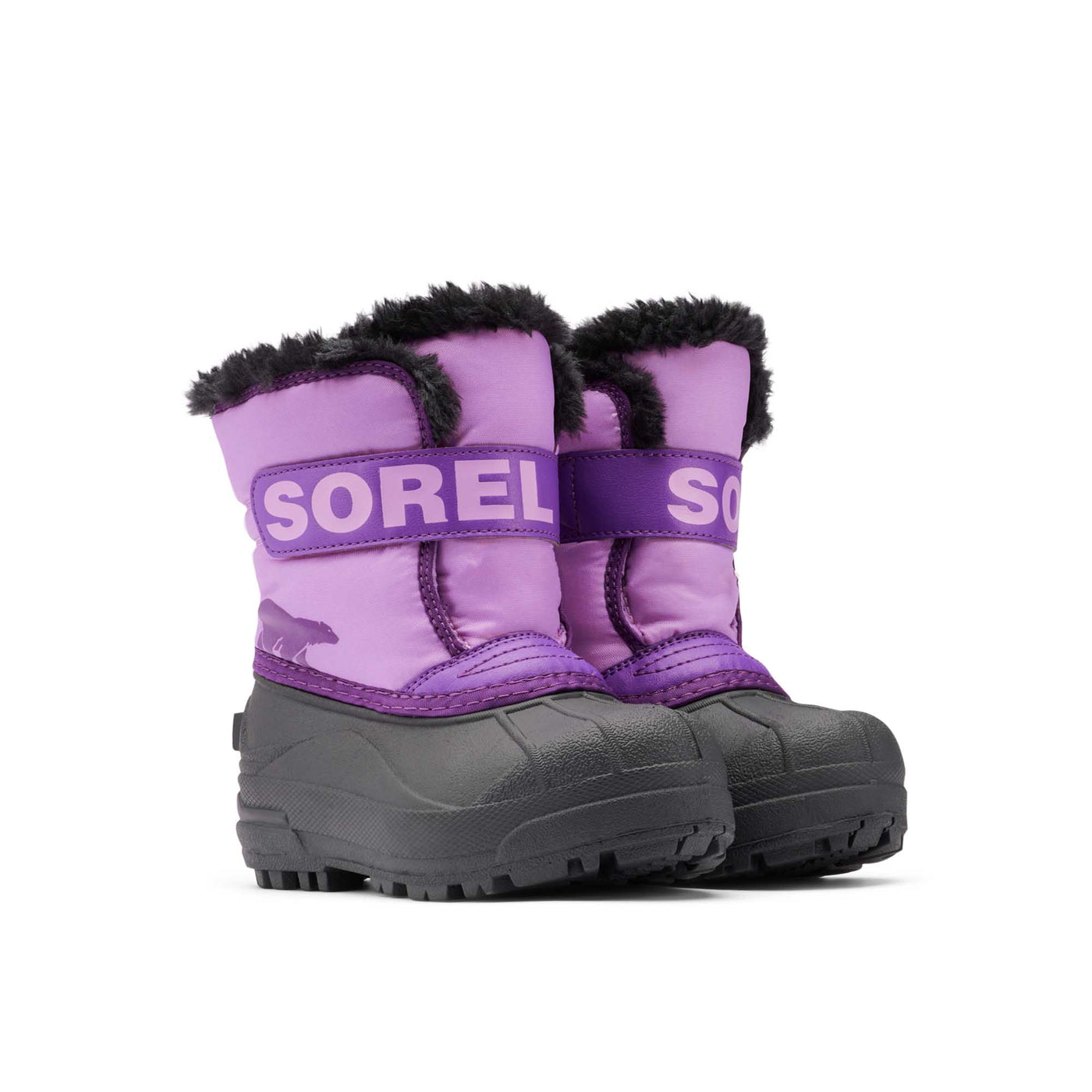Sorel Toddler Snow Commander™ Snow Boots 2024 GUMDROP/PURPLE VIOLET
