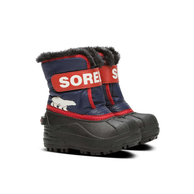 Sorel Toddler Snow Commander™ Snow Boots 2024 NOCTURNAL/SAIL RED