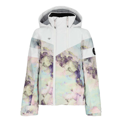 Obermeyer Junior's Taja Print Jacket 2024 CRYSTAL AURORA