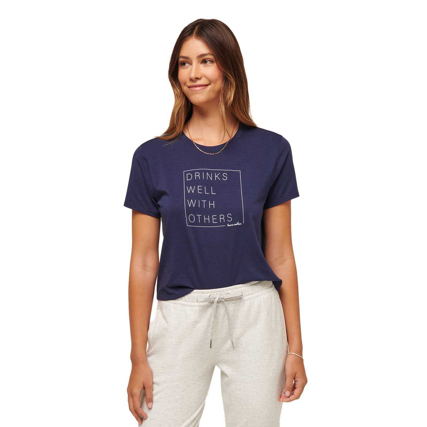 TravisMathew Women's Day At The Races Tee 2024 NAVY