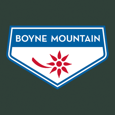 Boyne Mountain Adult T-Shirt Full Color Chest and Back Logo Forest 