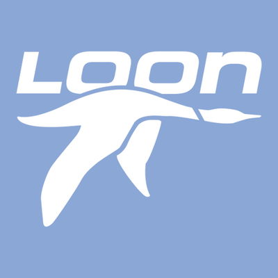 Loon Mountain Adult Crewneck White Chest and Back Logo Carolina Blue