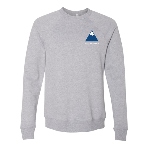 Sugarloaf Adult Crewneck Full Color Chest and Back Logo Athletic Heather