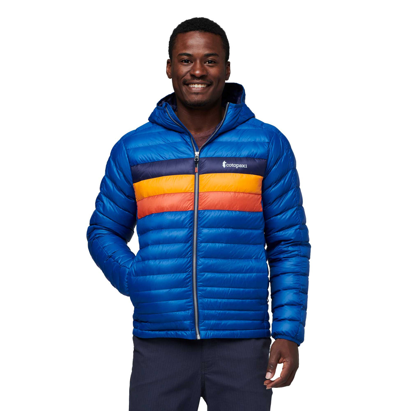 Cotopaxi Men's Fuego Hooded Down Jacket 2025 PACIFIC STRIPES