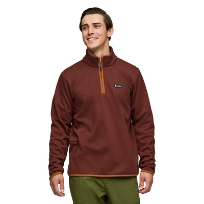 Cotopaxi Men's Envo Fleece Quarter-Zip Pullover 2025 HEATHER CHESTNUT