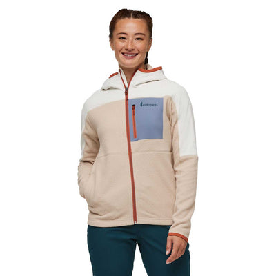 Cotopaxi Women's Abrazo Fleece Hooded Full-Zip Jacket 2025 BONE / OATMEAL