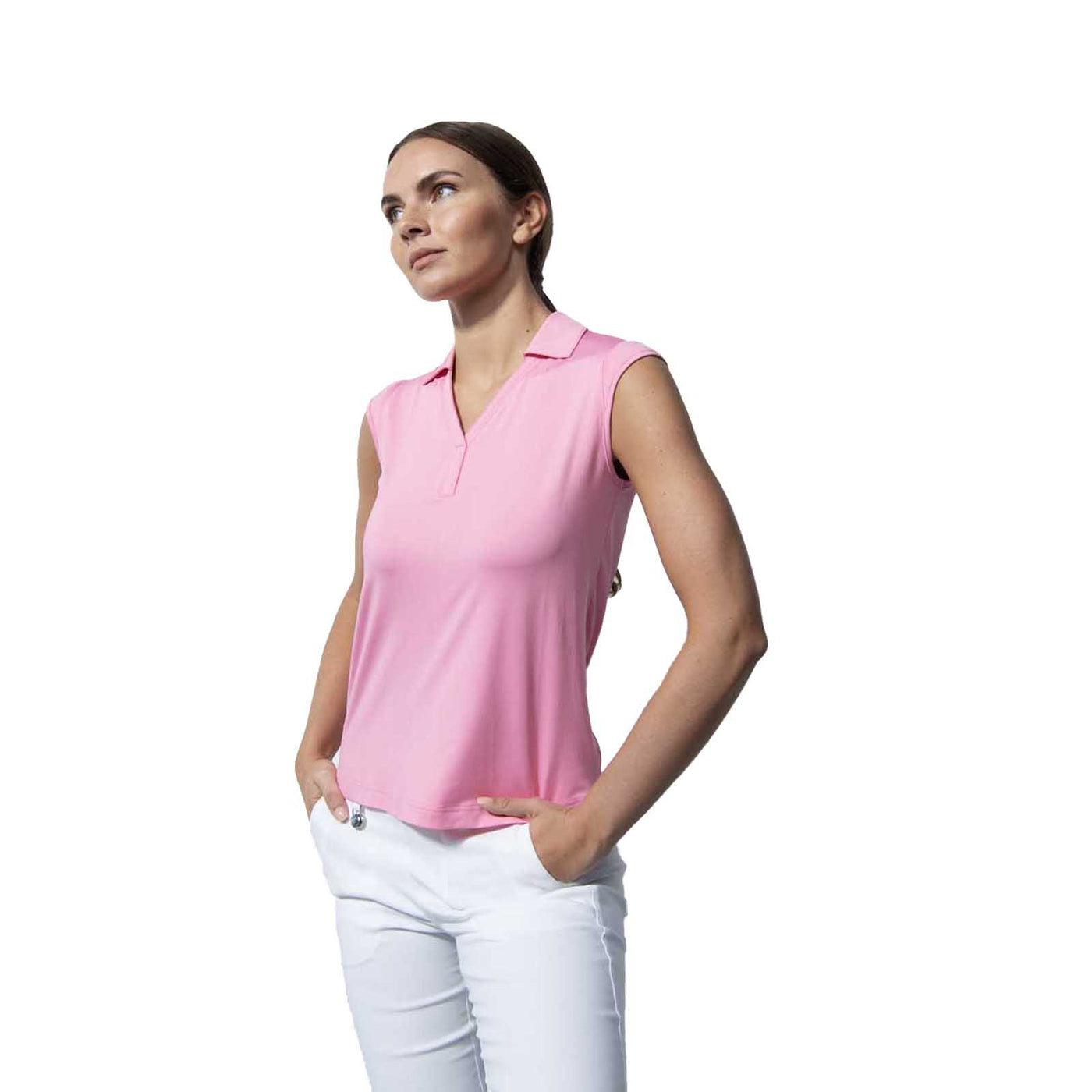 Daily Sports Women's Anzio Sleeveless Polo 2024 PINK SKY