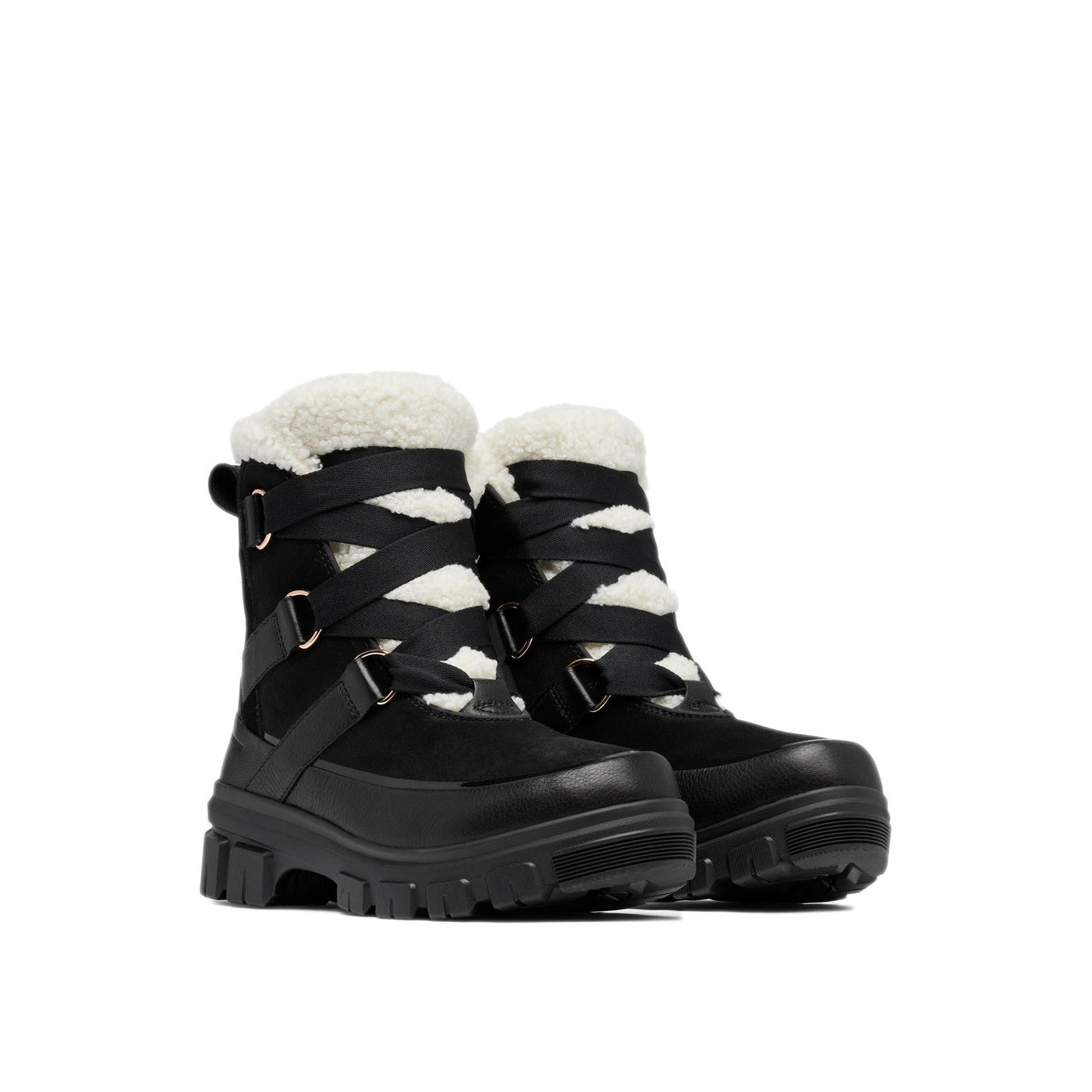 Sorel Women's Tivoli V Resort Waterproof Boots 2025 010 BLACK/CHALK