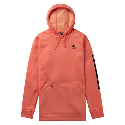 Burton Women's Oak Long Pullover Hoodie 2025 PEACH ECHO HEATHER