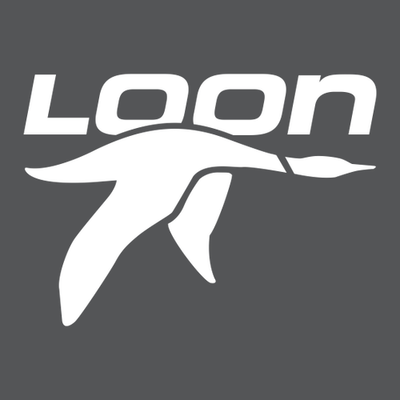 Loon Mountain Adult Crewneck White Chest and Back Logo Asphalt