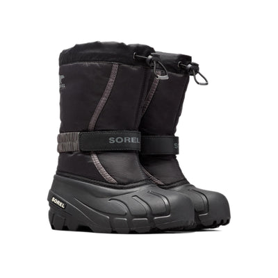 Sorel Junior's Flurry Boots 2025 BLACK/CITY GREY