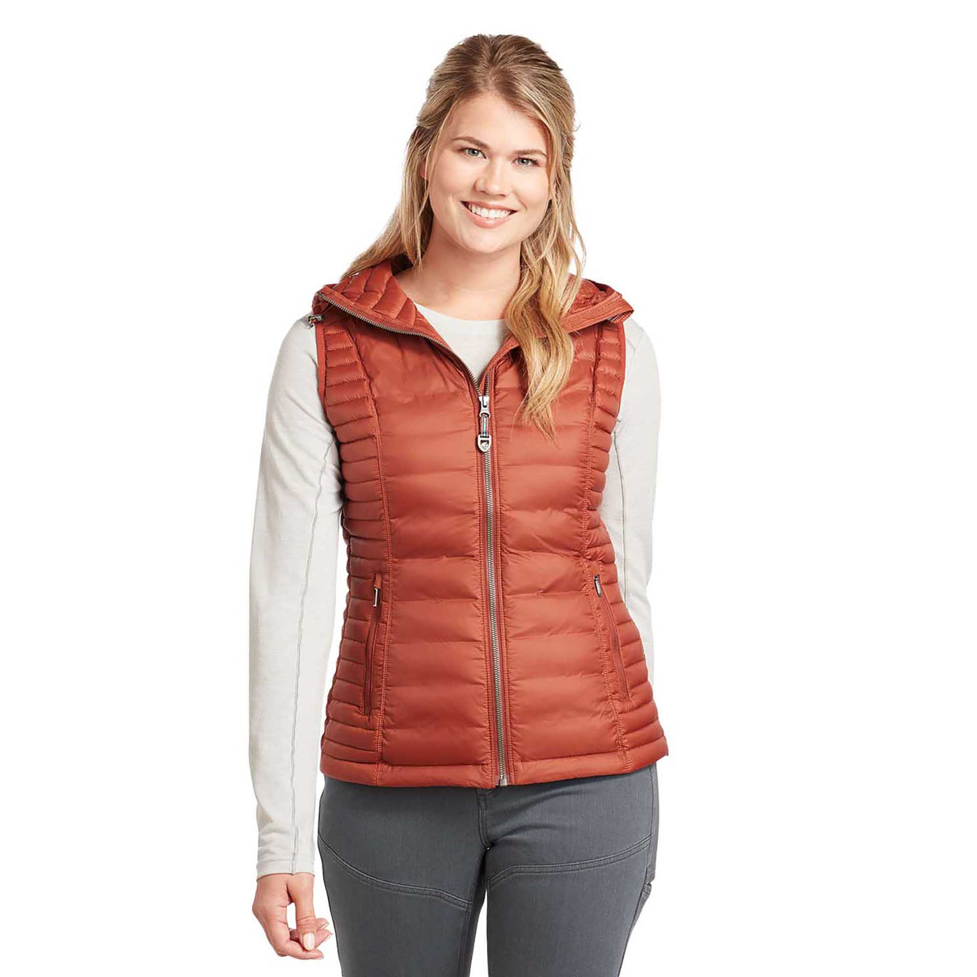 KUHL Women's Spyfire® Hooded Vest 2024 CAYENNE