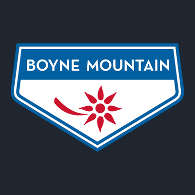 Boyne Mountain Adult Long Sleeve Full Color Chest and Back Logo Midnight Navy 