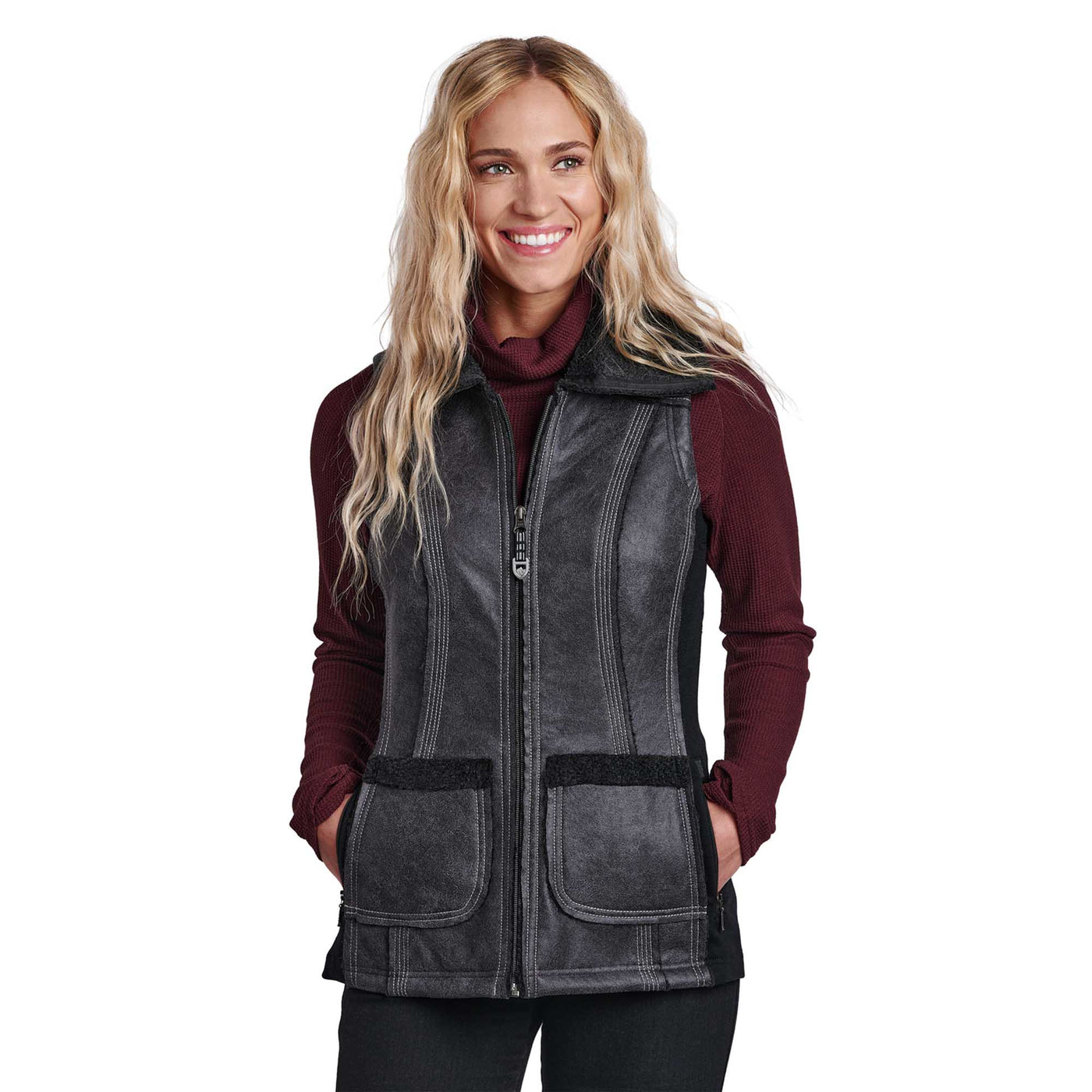 KUHL Women's Dani Sherpa  Vest 2025 RAVEN