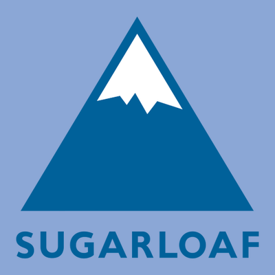 Sugarloaf Adult Hoodie Full Color Chest Logo Carolina Blue