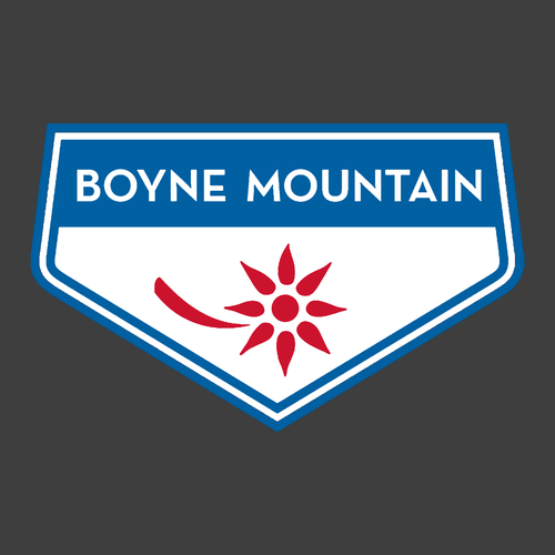 Boyne Mountain Adult T-Shirt Full Color Chest and Back Logo Heavy Metal 