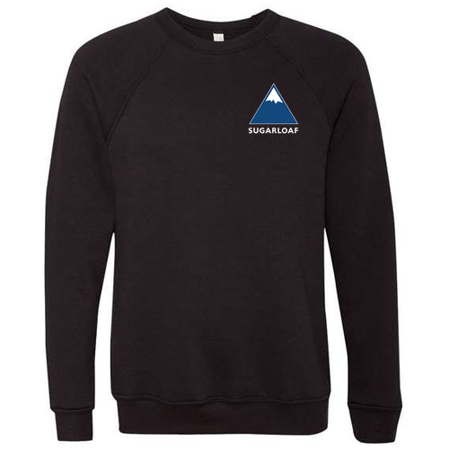Sugarloaf Adult Crewneck Full Color Chest and Back Logo Black