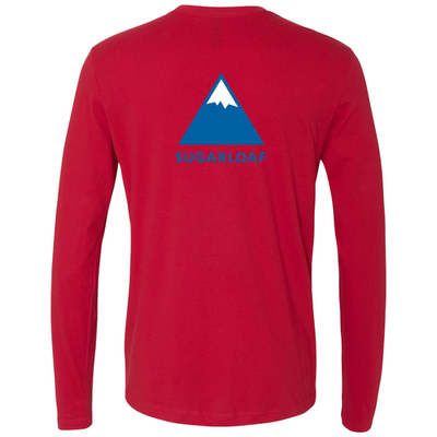 Sugarloaf Adult Long Sleeve Full Color Chest and Back Logo Red