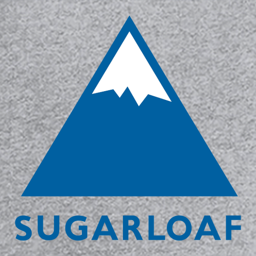 Sugarloaf Adult T-Shirt Full Color Chest and Back Logo Heather Grey
