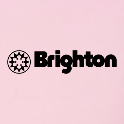 Brighton Adult Long Sleeve Black Chest Logo Pink 