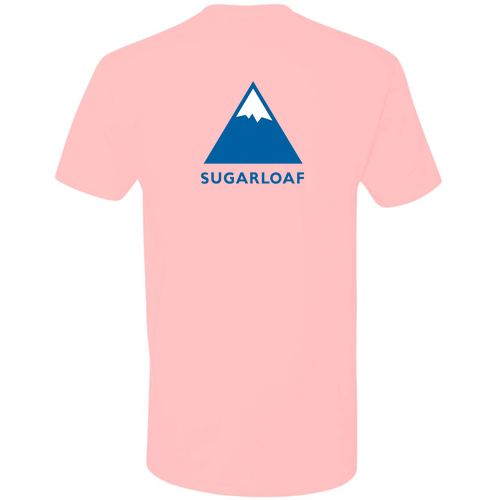 Sugarloaf Adult T-Shirt Full Color Chest and Back Logo Light Pink