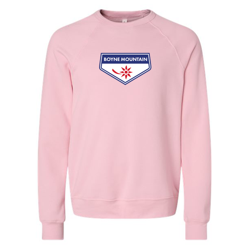 Boyne Mountain Adult Long Sleeve Full Color Chest Logo Pink 
